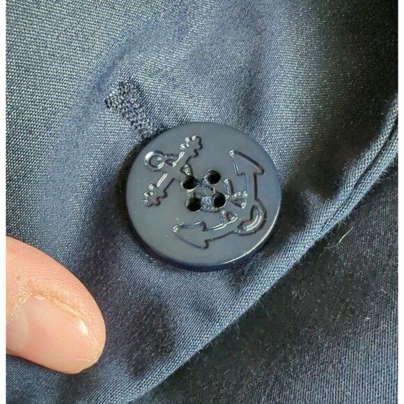 Donna Degnan Size 4 Blazer Tie Back Denim Look Office Siren Career Corpcore - Picture 11 of 11